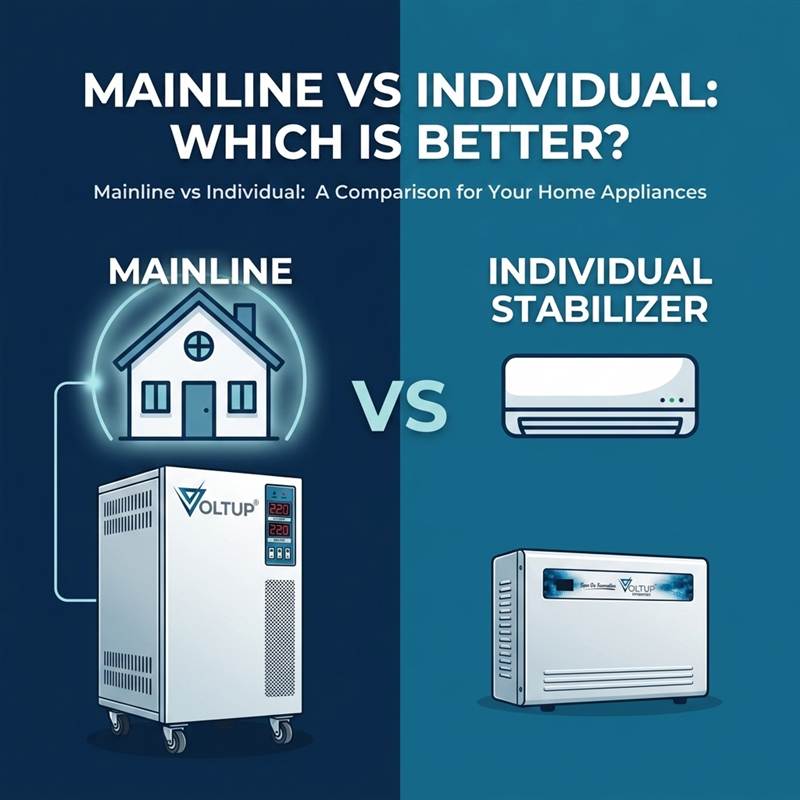Mainline vs Individual Voltage Stabilizers: Which is Better? | VoltUp